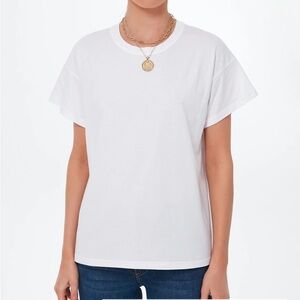 Tuckernuck White Presley Boyfriend Tee